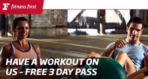 Free Fitness First 3 Day Pass